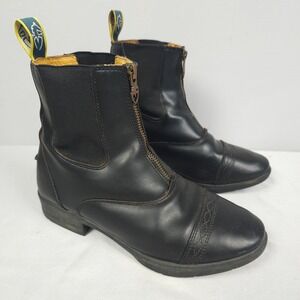 Moretta Clio Paddock Boots Women Size 6 Leather Zip Up Riding Equestrian